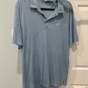 Travis Mathew Light Blue Polo Shirt